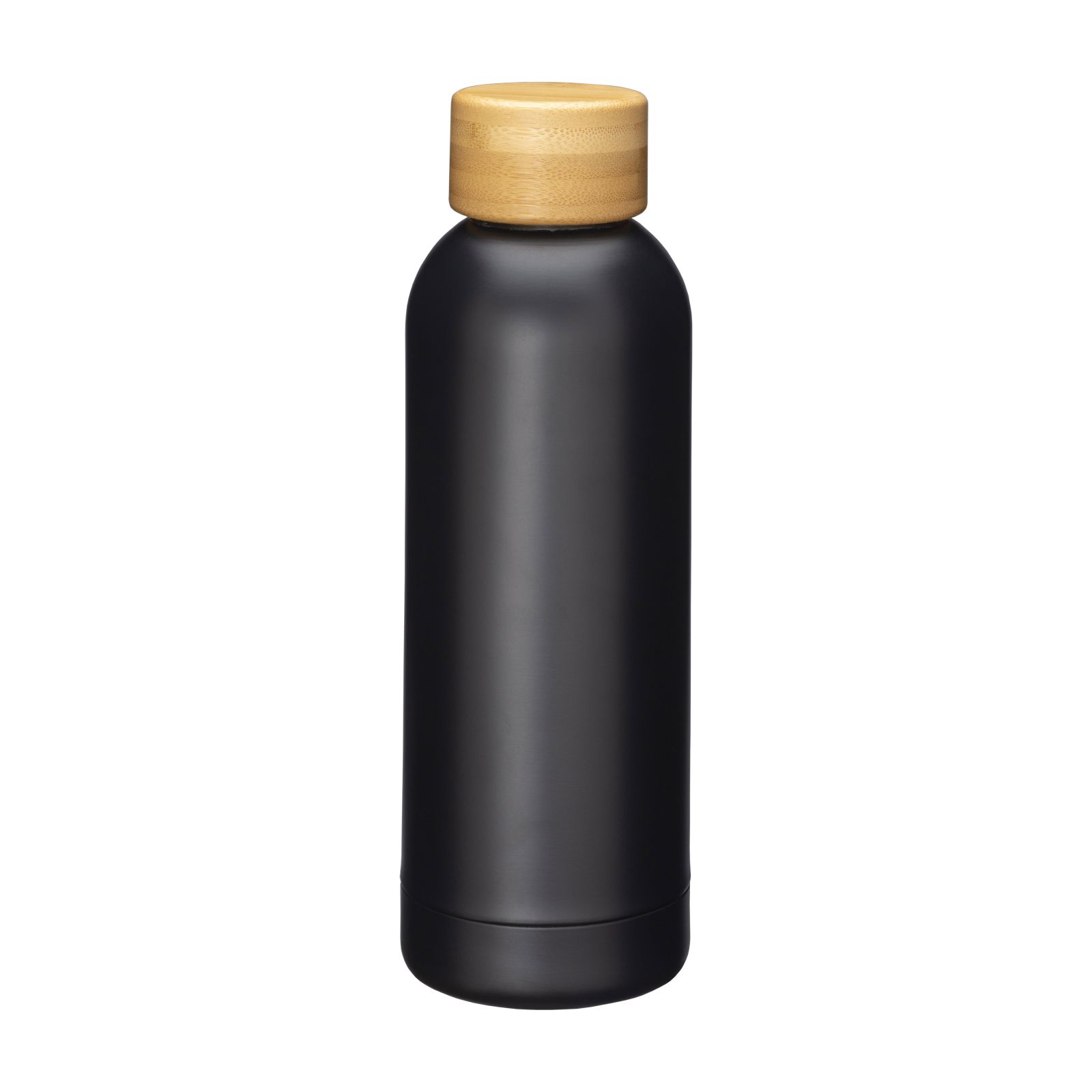BOTTIGLIA 500 ml. DOPPIO STRATO IN ACC.INOX  CON TAPPO IN BAMBOO ART. BC162