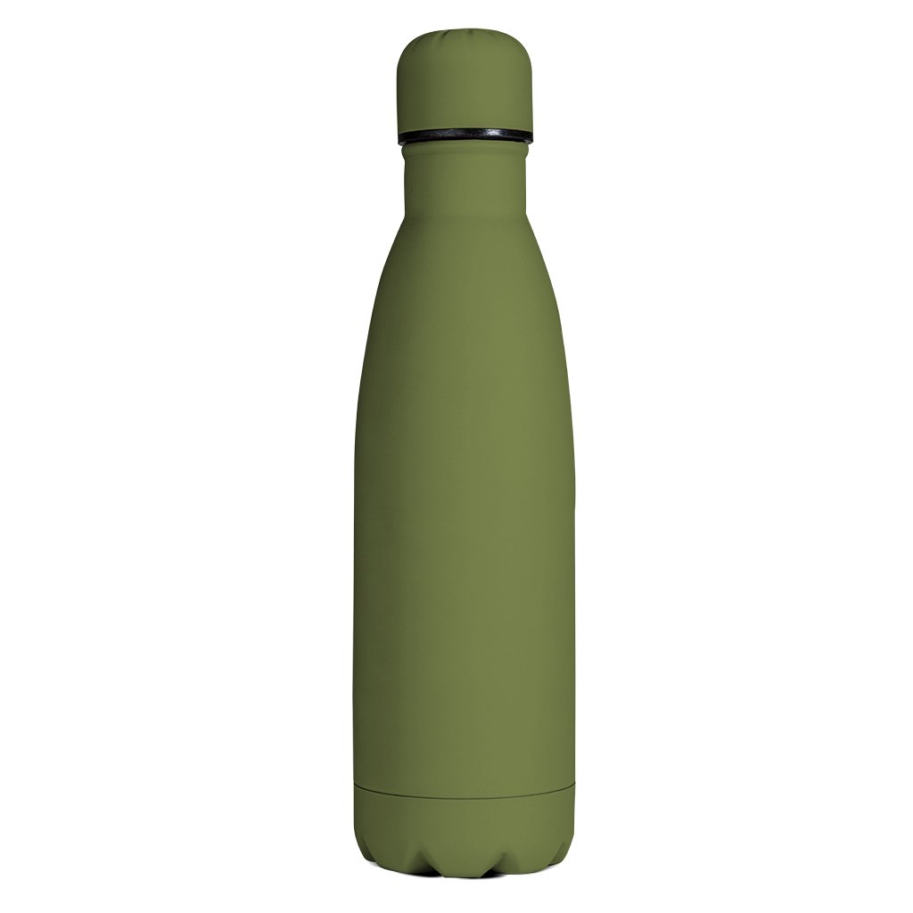 BORRACCIA TERMICA 500 ML SOFT TOUCH CON DOPPIA PARETE ISOL. IN ACCIAIO Ø cm.7x26 ART. BC229