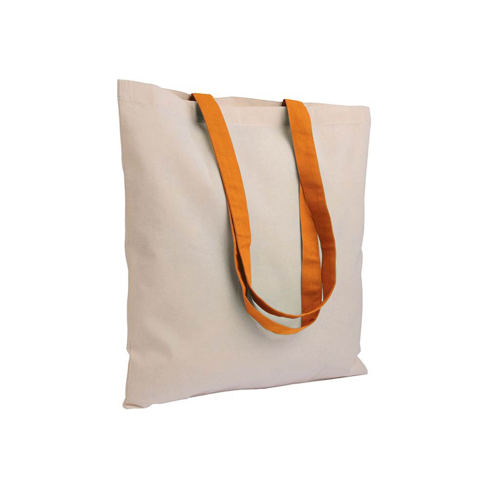 SHOPPER IN COTONE RICICLATO NATURALE 140 g/m2 cm38X42 CON MANICI LUNGHI COL.  ART.RA747