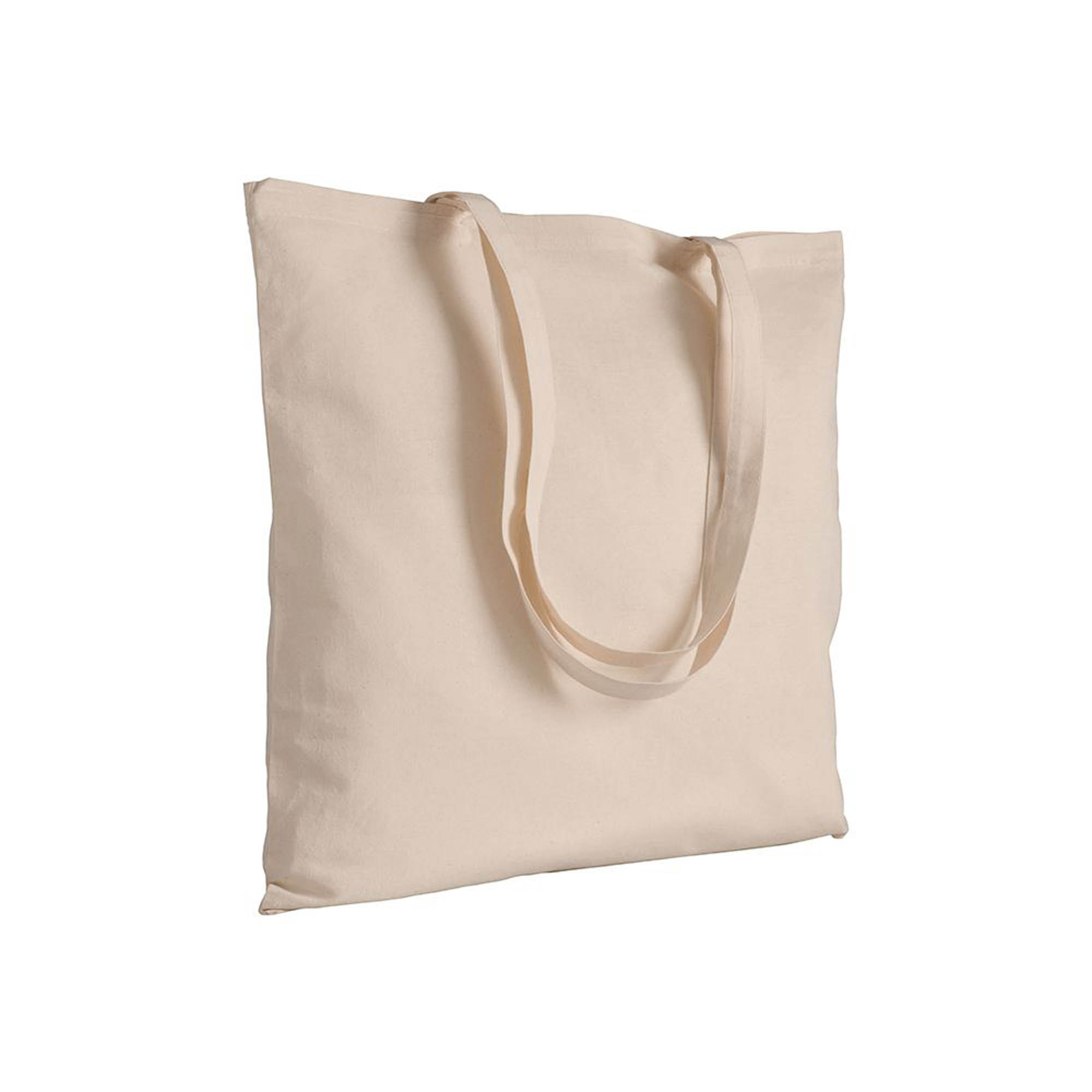 SHOPPER IN COTONE NATURALE 135 g/m MANICI LUNGHI cm.42X42 ART.RA772
